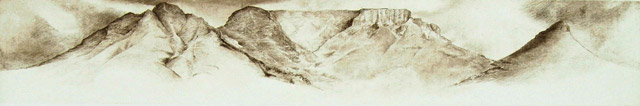 A View of Table Mountain | 1991 | 100 x 16.5 cm | Softground/hardground