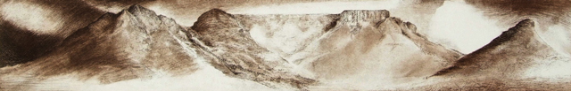 Table Mountain
2009 | 56 x 9.5 cm | Hard/softground/drypoint | ed. 60